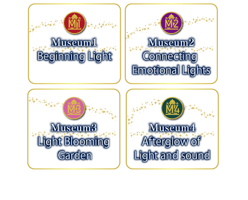 Museun1 Beginning Light Museum2 Connecting Emotional Lights Museum3 Light Blooming Garden Museum4 Afterglow of Light and sound