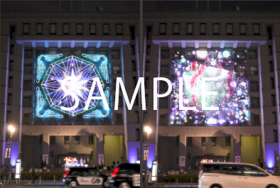 3. 大阪市役所正面イルミネーションファサード